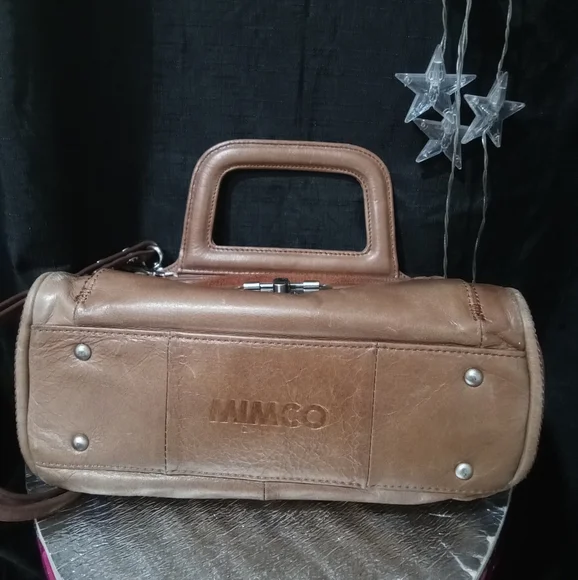 ‼️L👀K‼️ 🤑QUICK SALE🤑 MIMCO BROWN PURSE HANDBAG IN EXC.COND. INSIDE & OUT - Picture 2 of 11